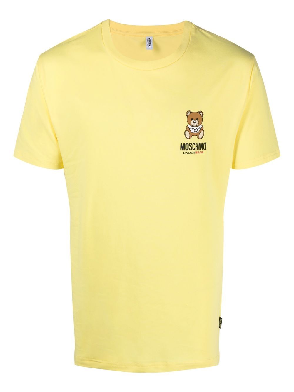 Moschino logo-print cotton T-shirt - Yellow von Moschino