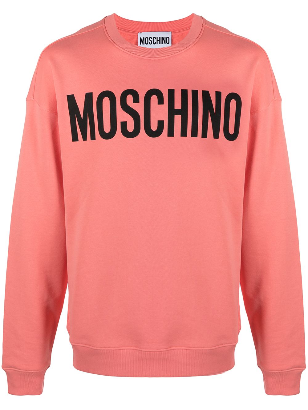 Moschino logo-print crew neck sweatshirt - Pink von Moschino