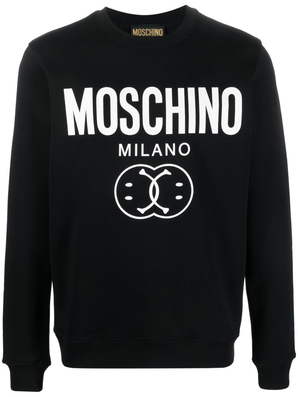 Moschino logo-print detail sweatshirt - Black von Moschino