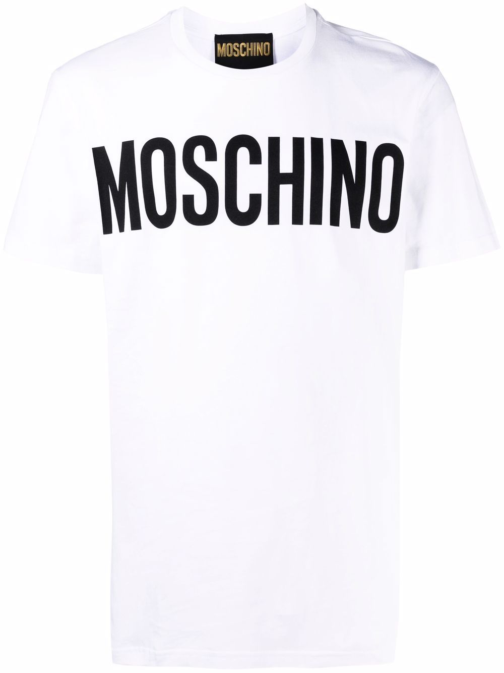 Moschino logo-print organic-cotton T-shirt - 1001 WHITE von Moschino
