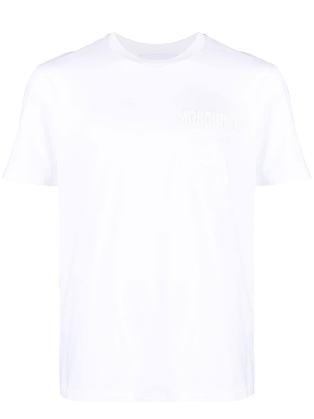 Moschino logo-print organic cotton T-shirt - White von Moschino