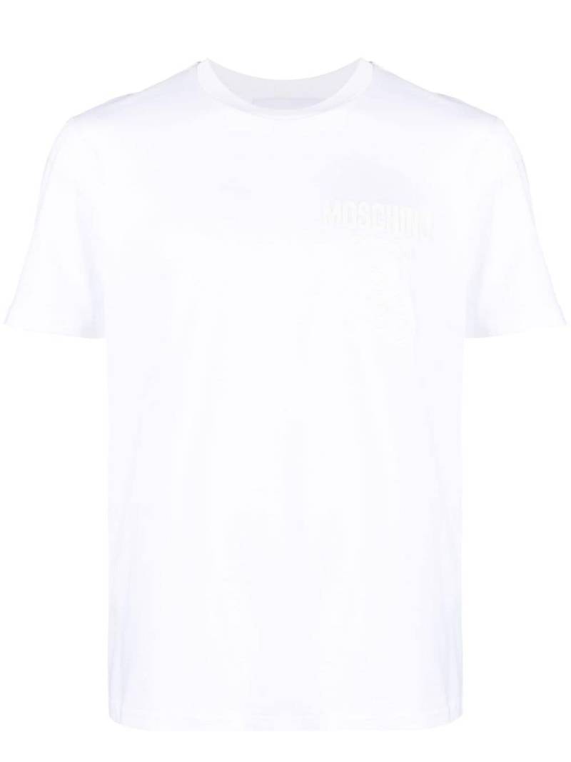 Moschino logo-print organic cotton T-shirt - White von Moschino