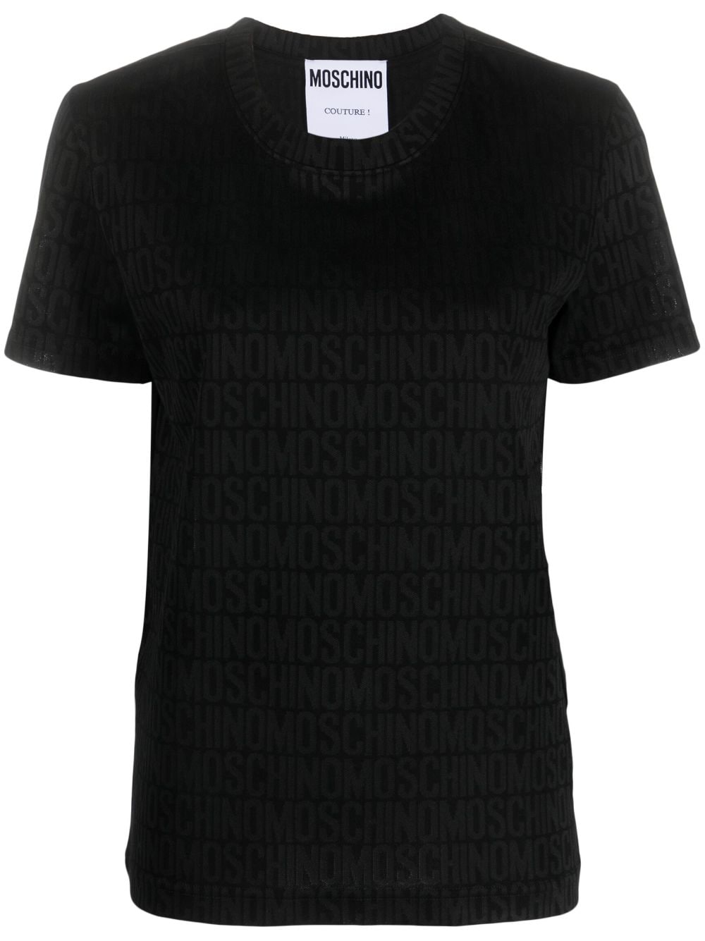 Moschino logo-print short-sleeve T-shirt - Black von Moschino