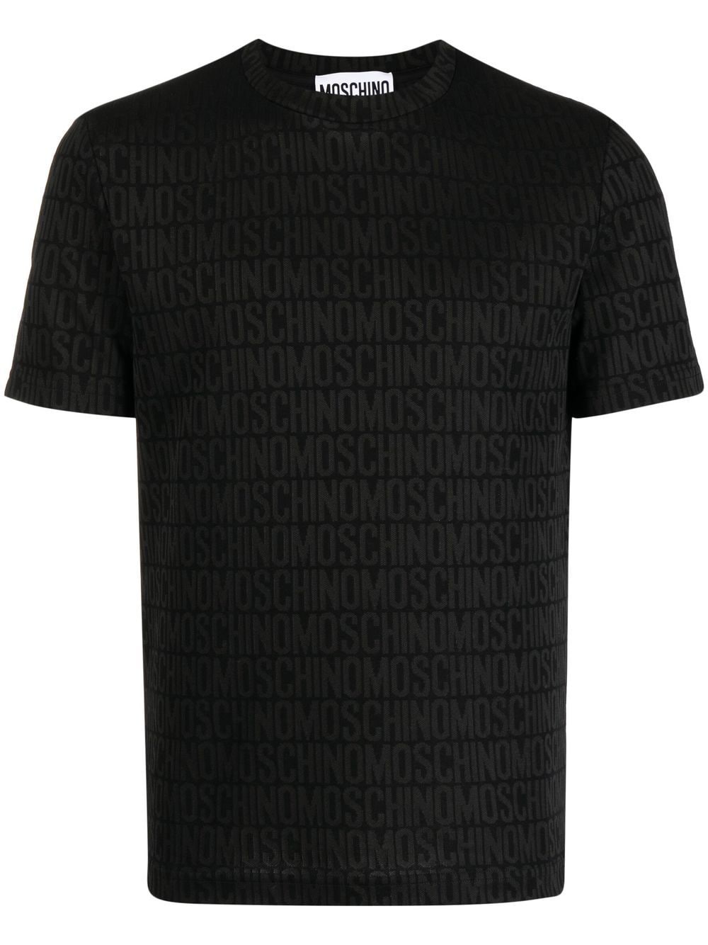 Moschino logo-print short-sleeve T-shirt - Black von Moschino