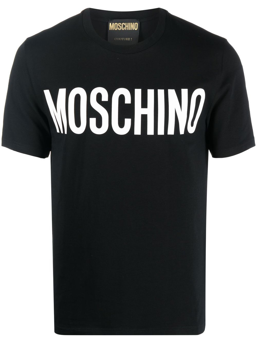 Moschino logo-print short-sleeve T-shirt - Black von Moschino