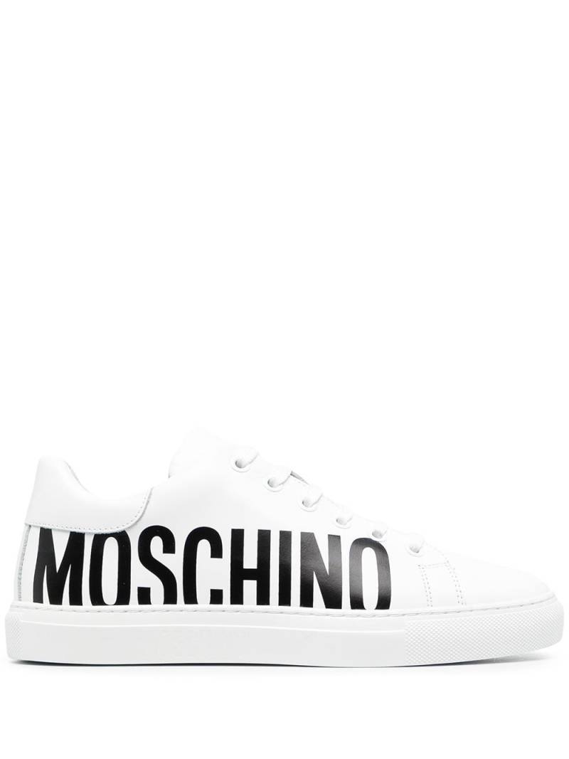 Moschino logo-print sneakers - White von Moschino