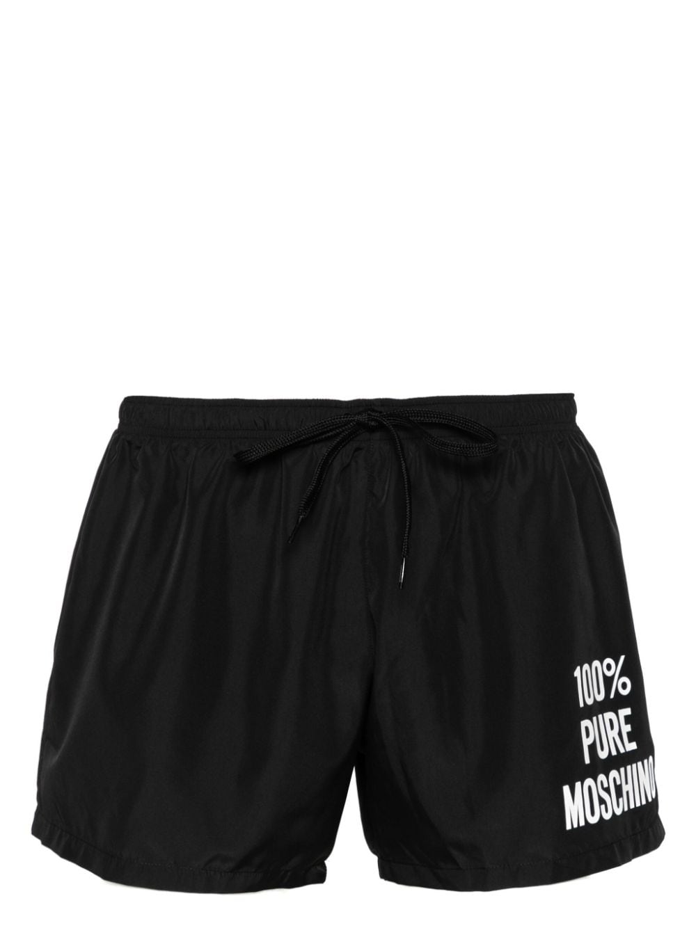 Moschino logo-printed swim shorts - Black von Moschino