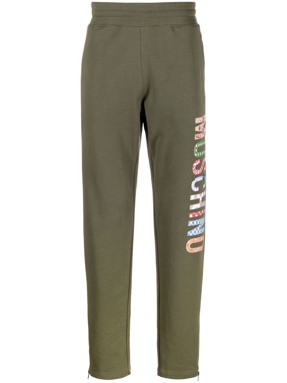 Moschino logo-print track pants - Green von Moschino