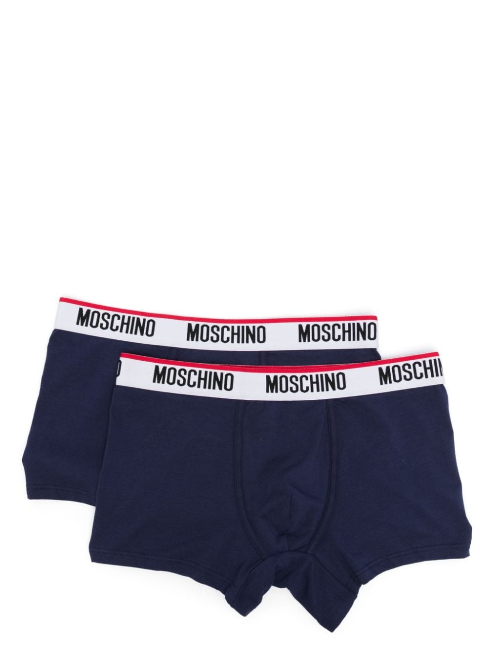 Moschino logo-waistband boxer pack (pack of two) - Blue von Moschino