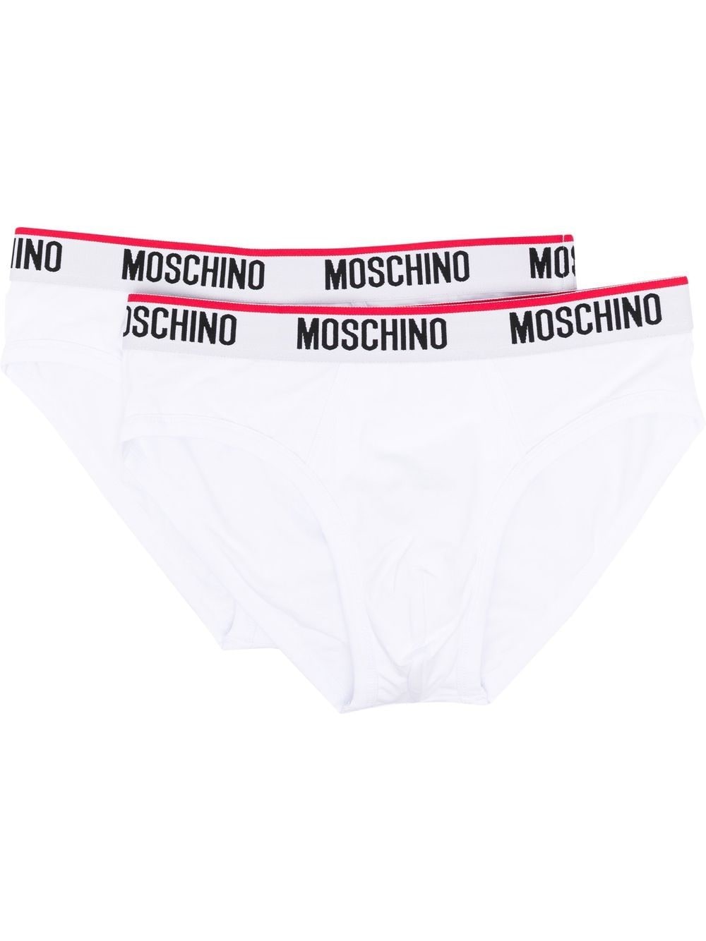 Moschino logo-waistband boxer pack - White von Moschino