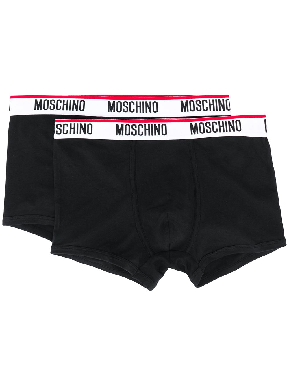 Moschino logo waistband boxer sets - Black von Moschino