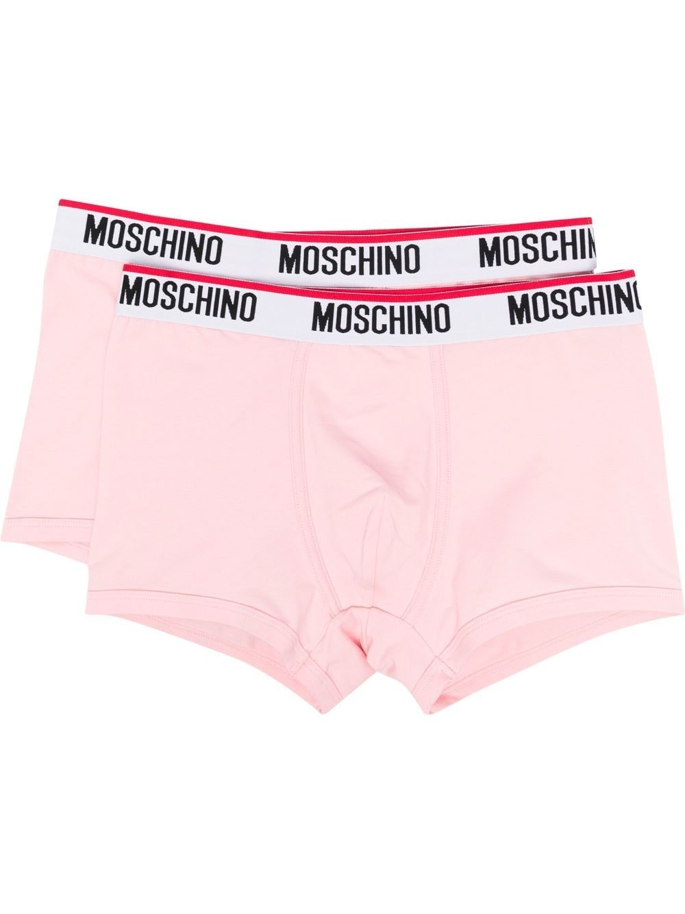 Moschino logo waistband boxers - Pink von Moschino