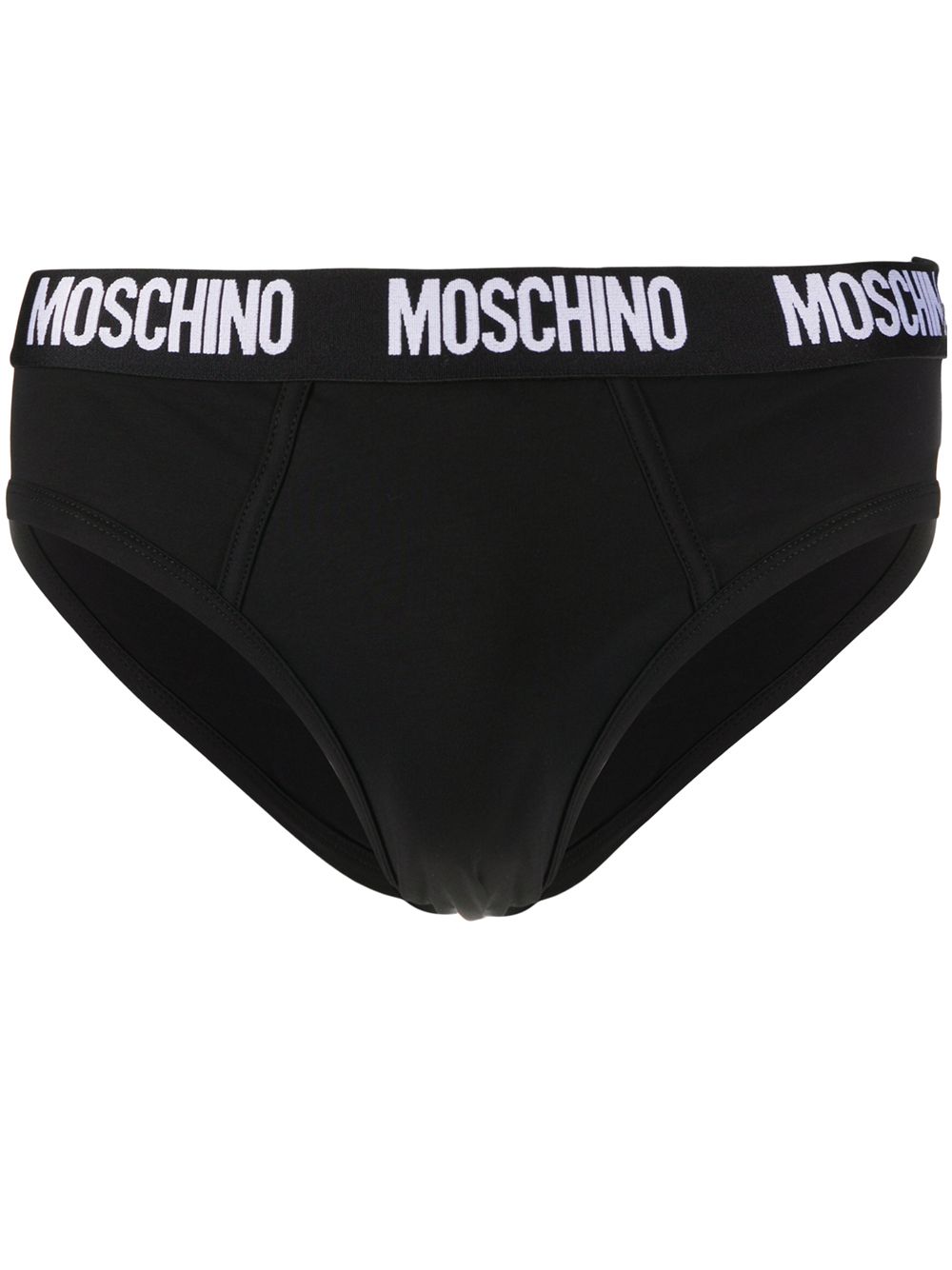 Moschino logo-waistband briefs - Black von Moschino