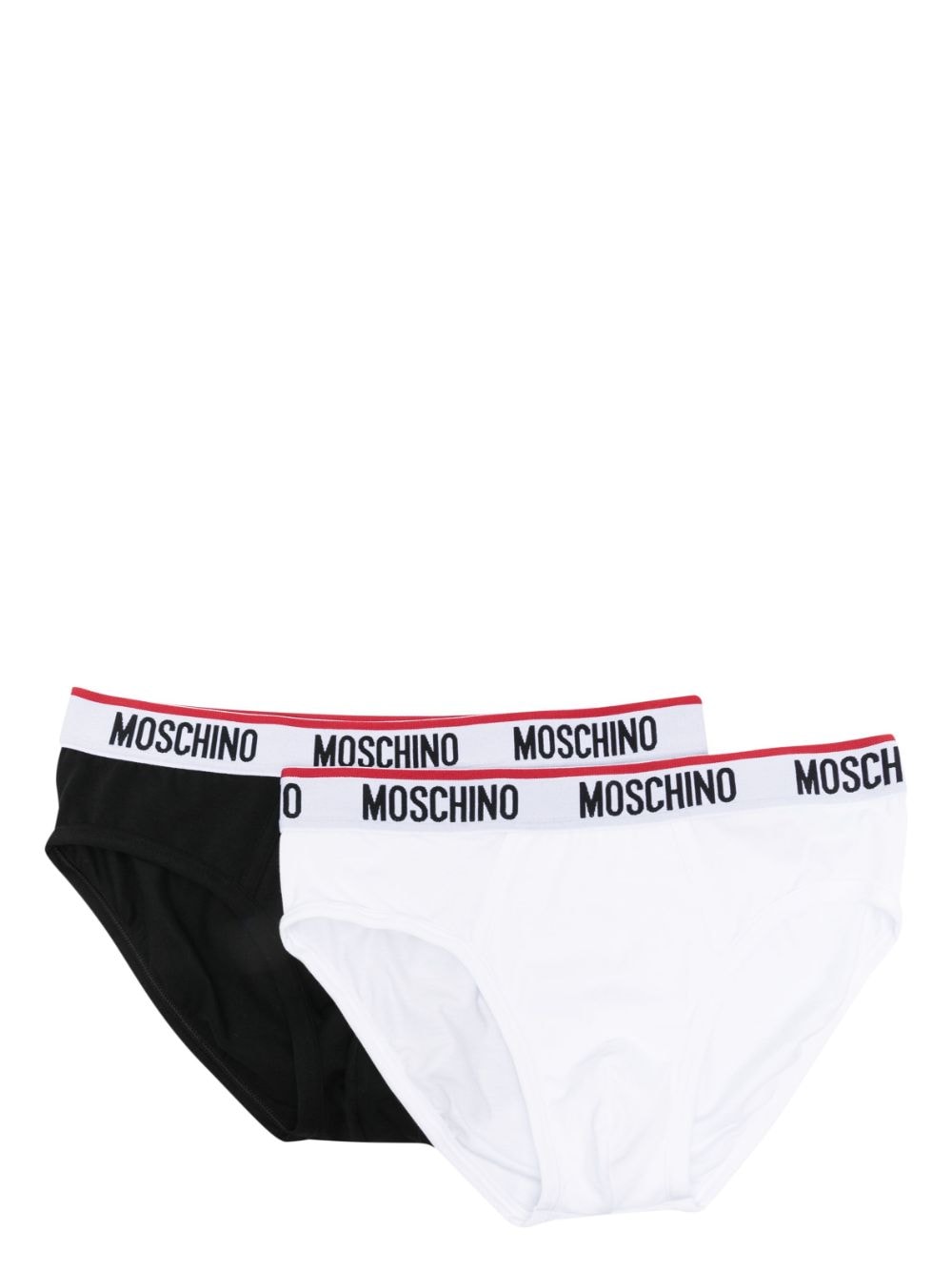 Moschino logo-waistband briefs - Black von Moschino