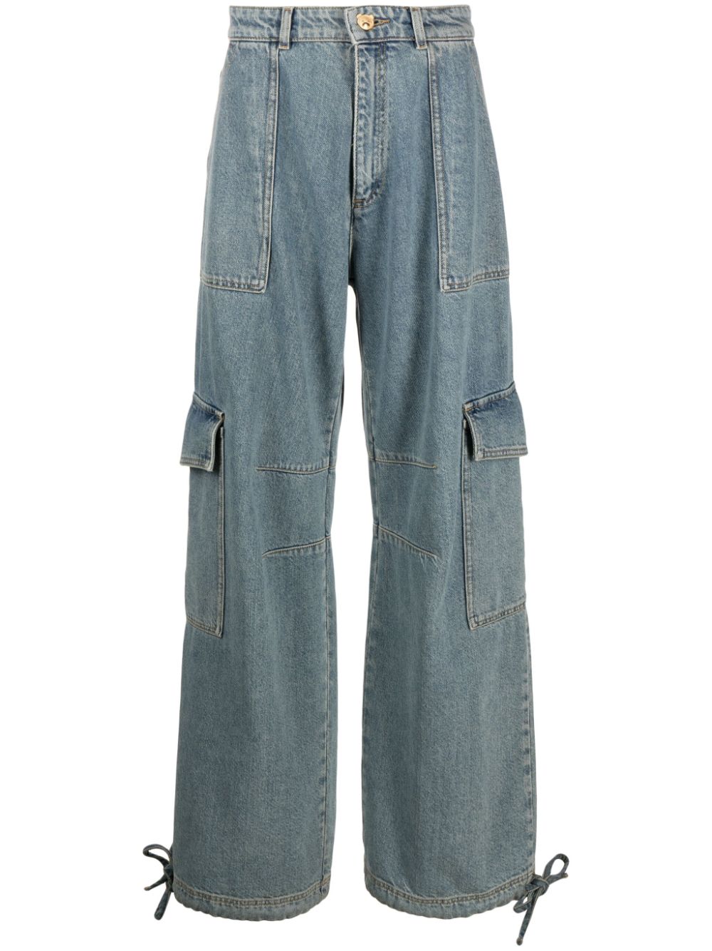 Moschino mid-rise wide-leg jeans - Blue von Moschino