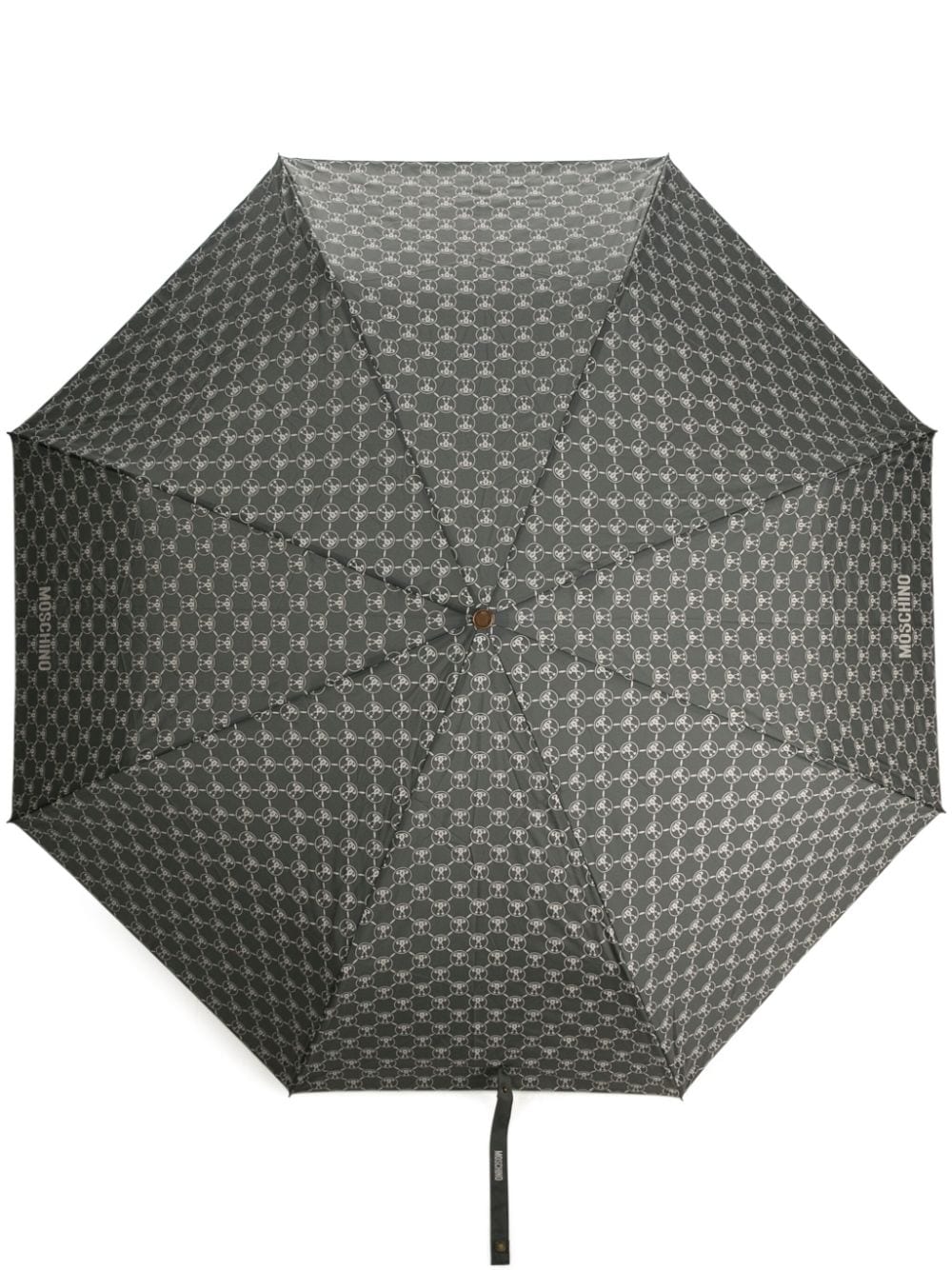 Moschino monogram-print two-tone umbrella - Grey von Moschino