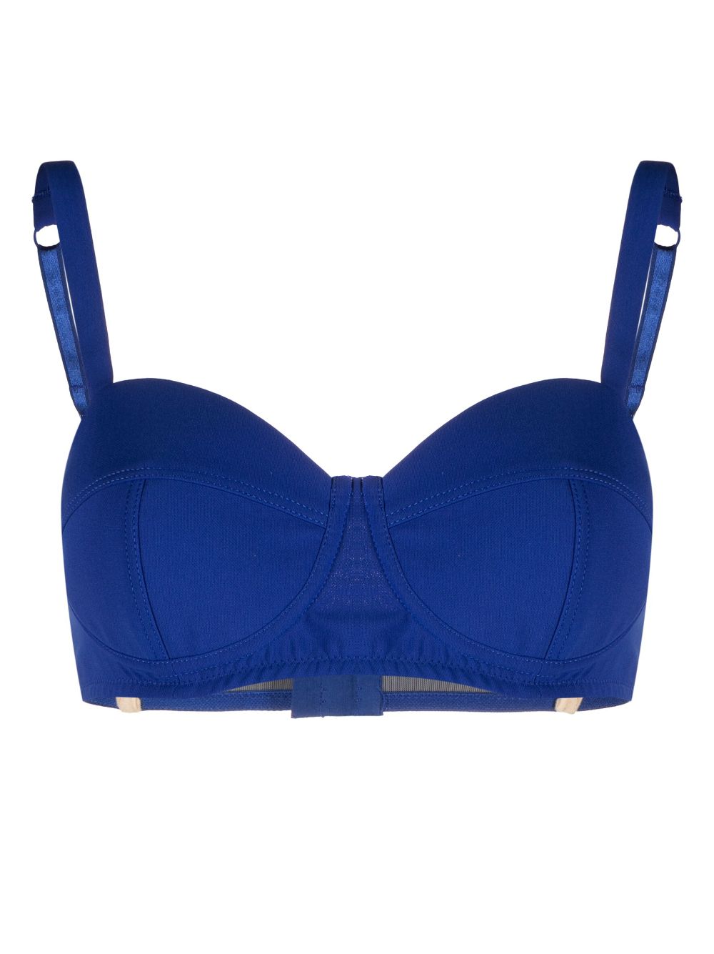 Moschino panelled underwired bra - Blue von Moschino