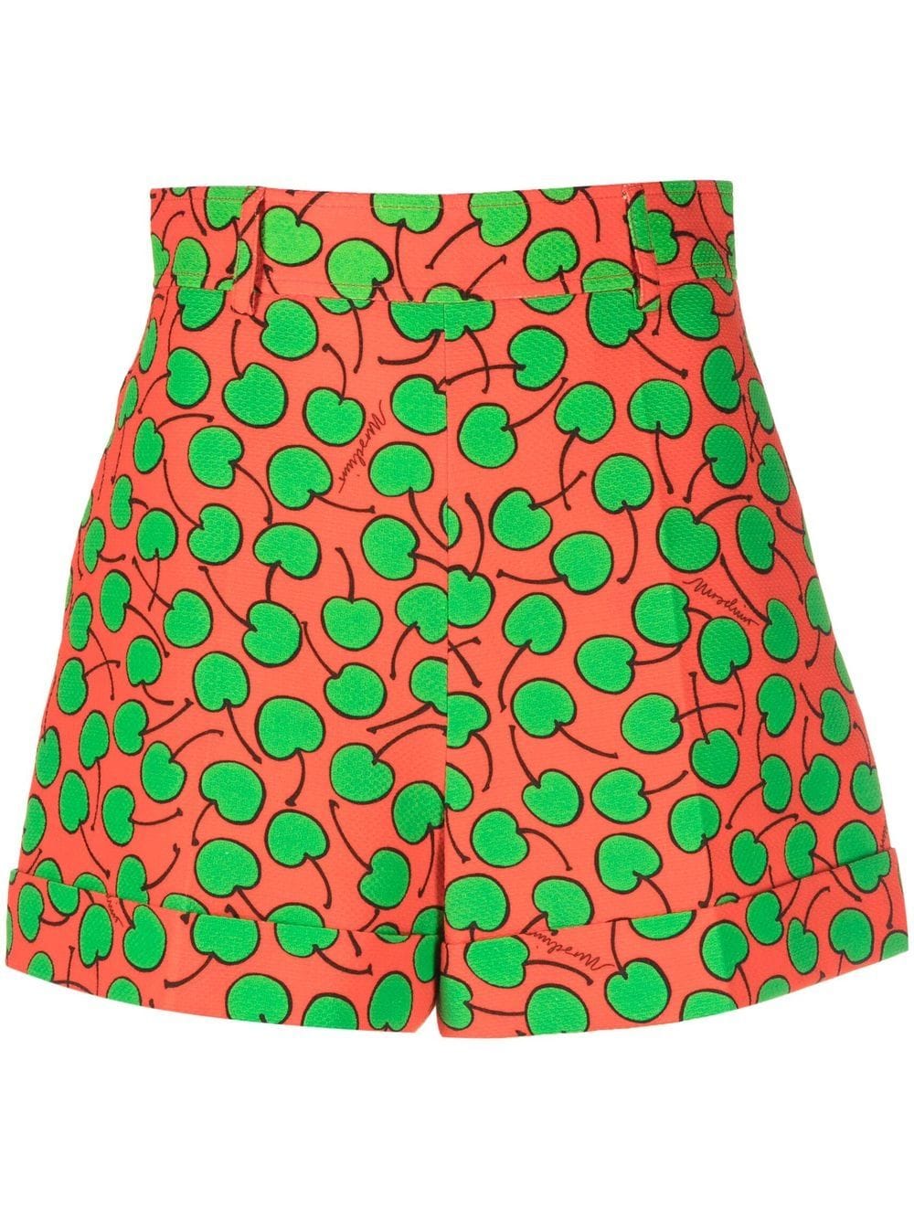 Moschino patterned mini shorts - Orange von Moschino