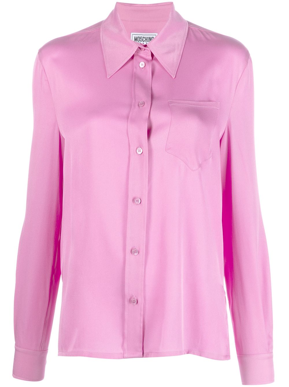 MOSCHINO JEANS pointed-collar poet-sleeve shirt - Pink von MOSCHINO JEANS