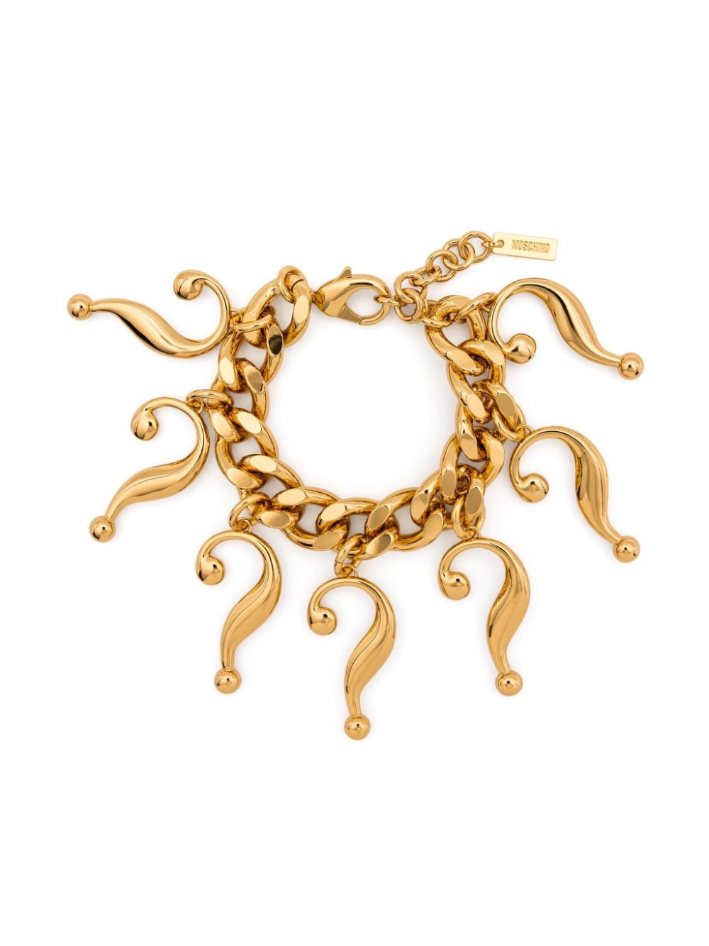 Moschino question mark-pendants bracelet - Gold von Moschino