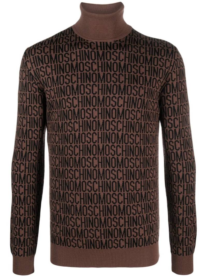 Moschino roll-neck virgin wool jumper - Brown von Moschino