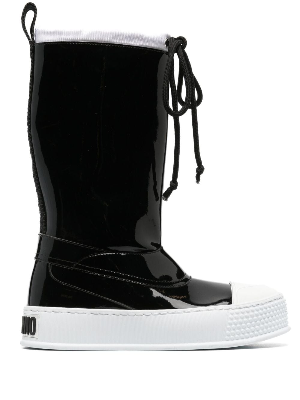 Moschino rubber-toecap platform boots - Black von Moschino