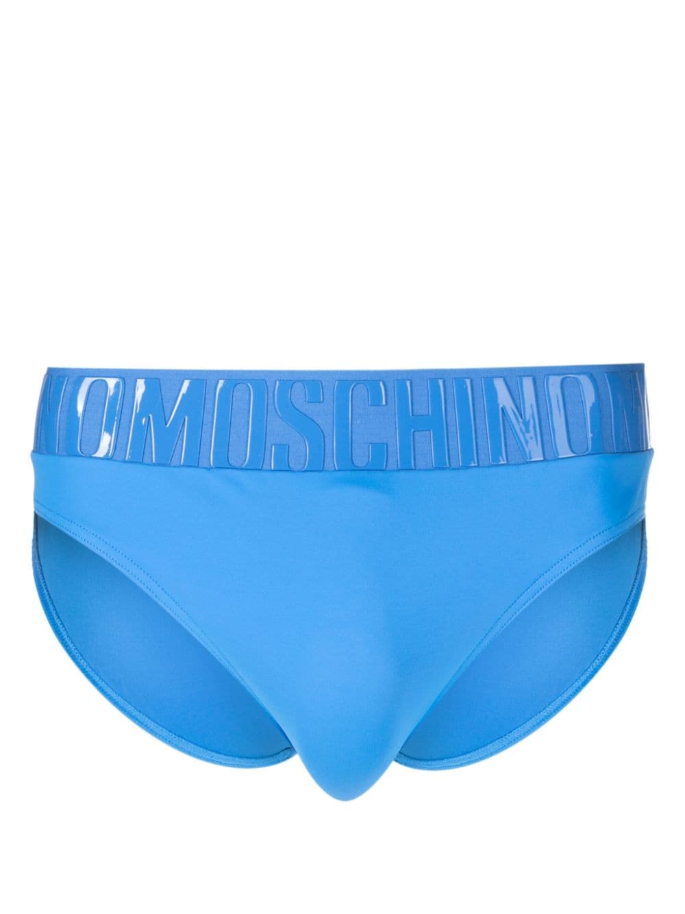 Moschino rubberised-logo waistband swim trunks - Blue von Moschino
