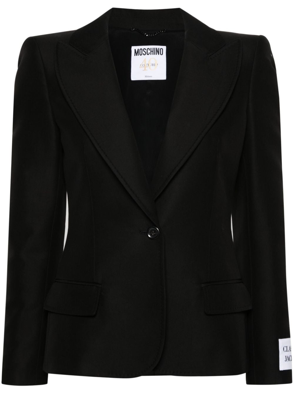 Moschino single-breasted blazer - Black von Moschino