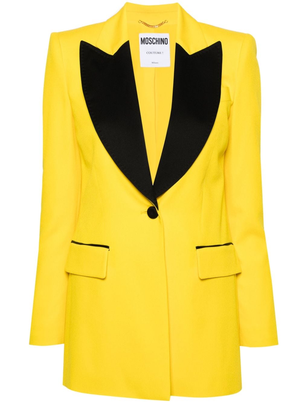 Moschino single-breasted blazer - Yellow von Moschino