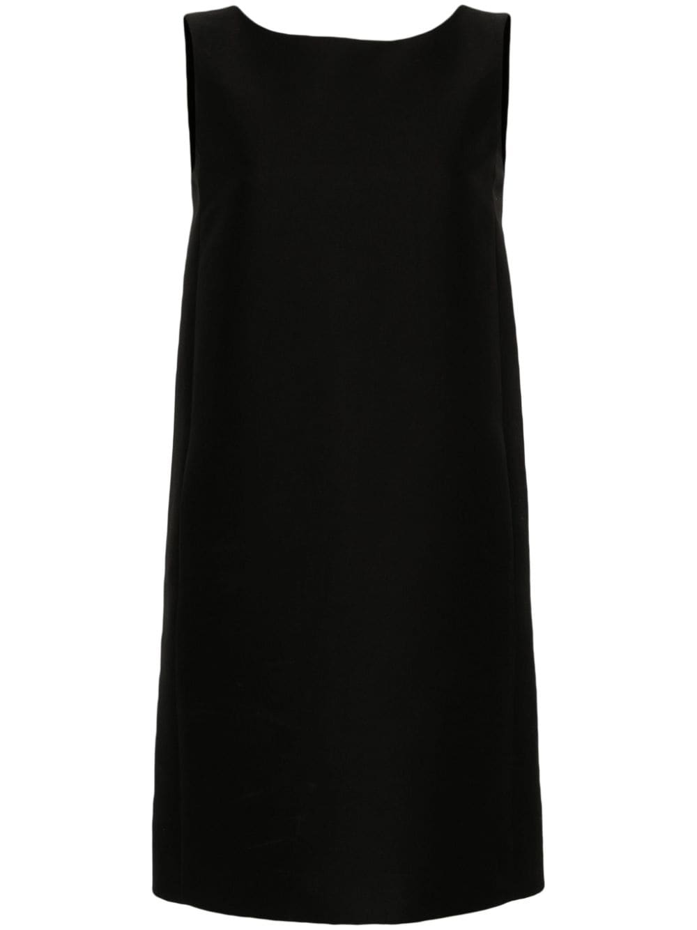 Moschino sleeveless cotton shift minidress - Black von Moschino