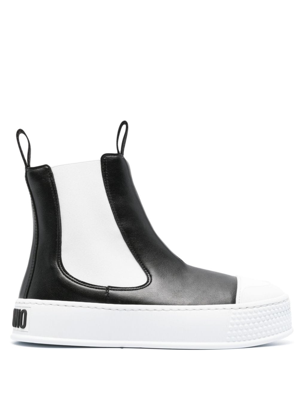 Moschino slip-on two-tone boots - Black von Moschino