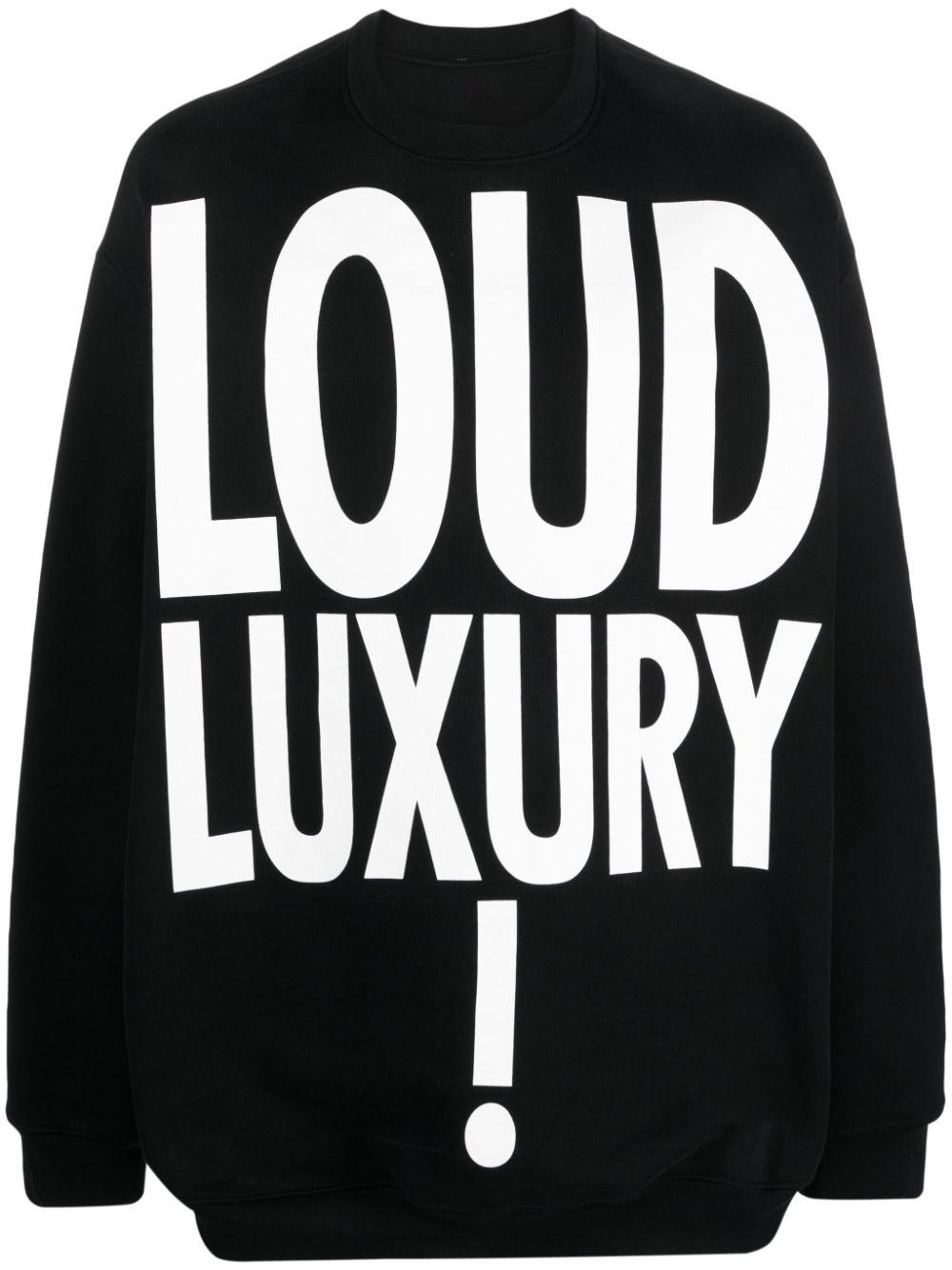 Moschino slogan-print cotton hoodie - Black von Moschino