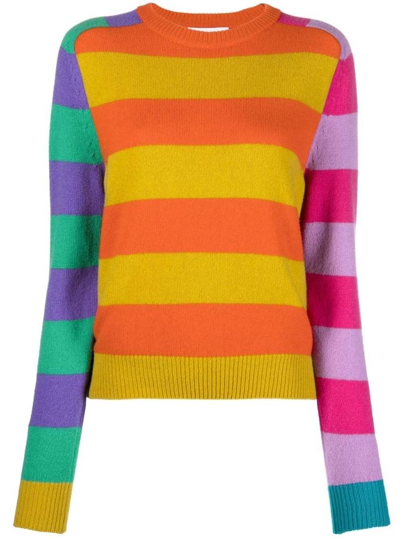 Moschino striped knitted jumper - Yellow von Moschino