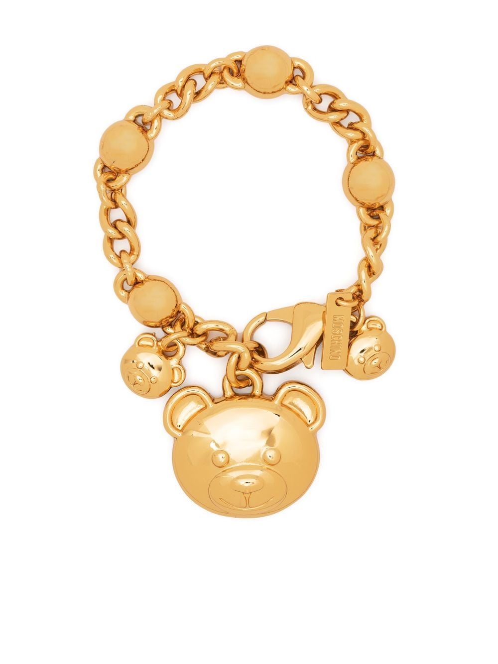 Moschino teddy bear-charm chain bracelet - Gold von Moschino