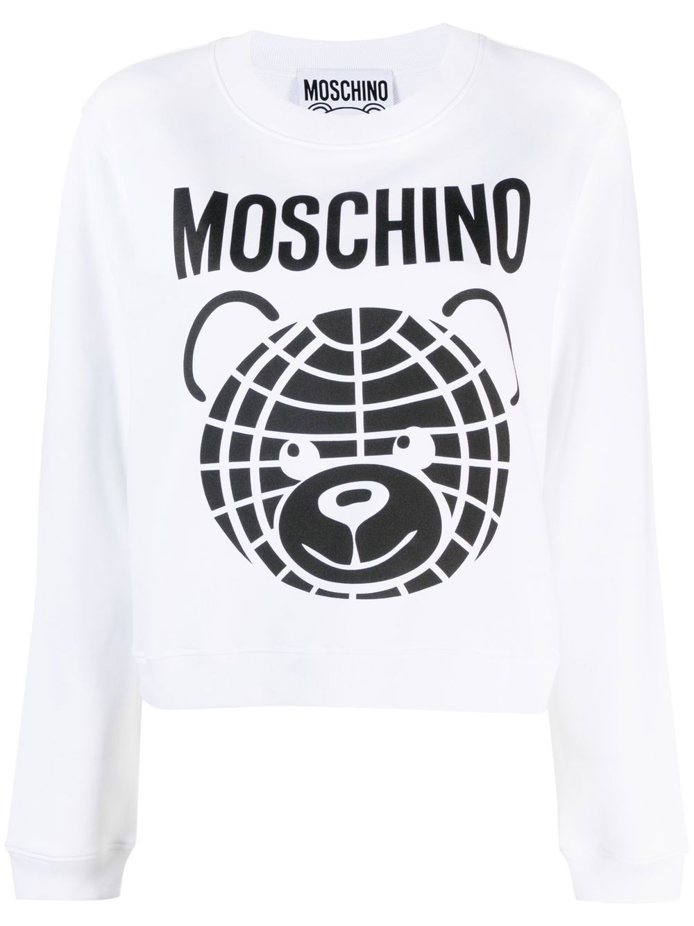 Moschino teddy bear-print organic cotton sweatshirt - White von Moschino