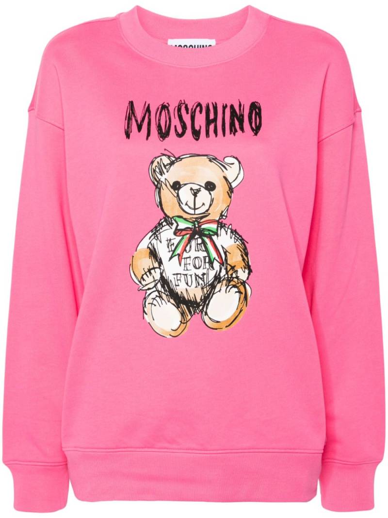 Moschino Teddy Bear-print sweatshirt - Pink von Moschino