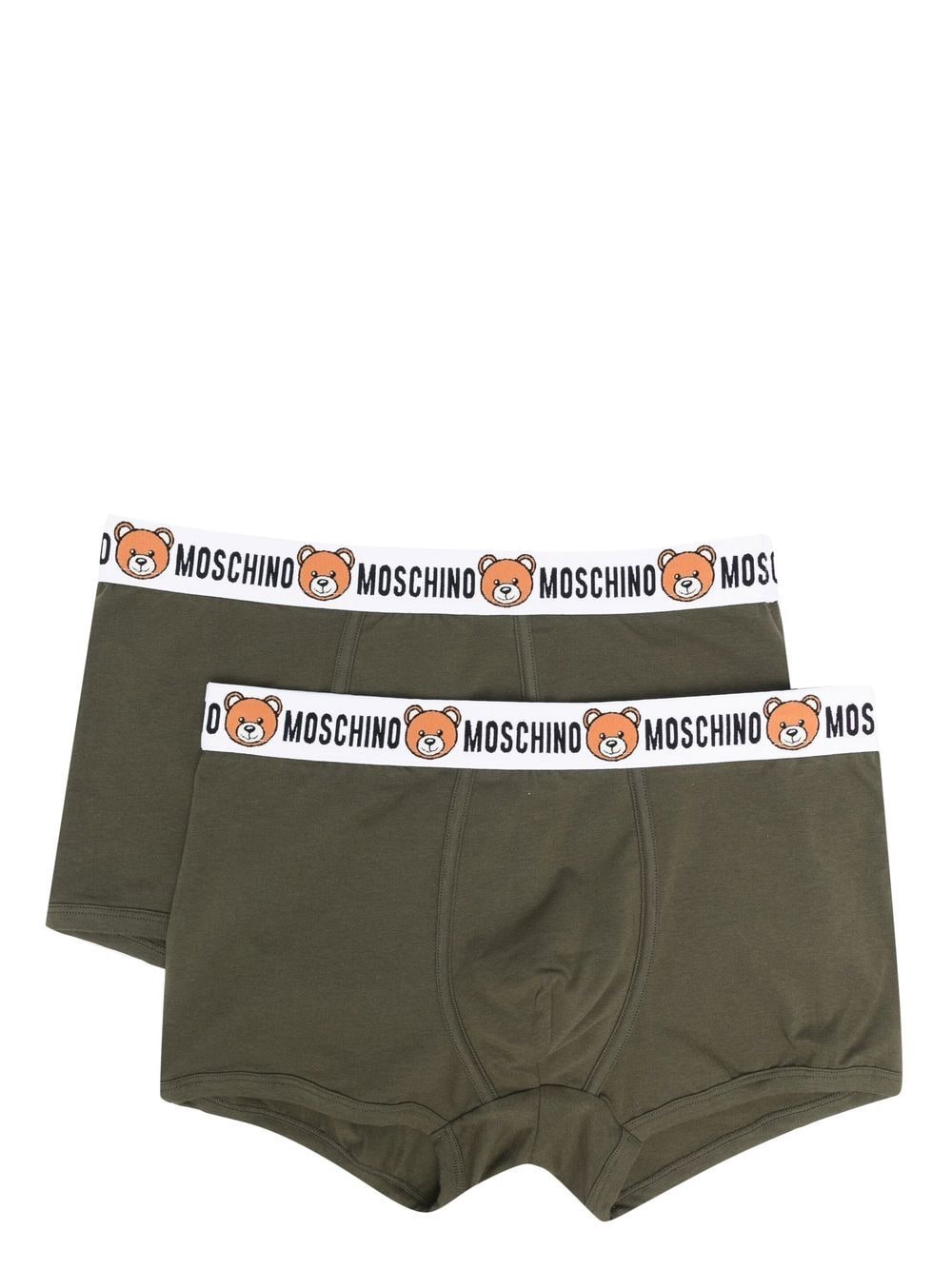 Moschino teddy logo waistband briefs - Green von Moschino