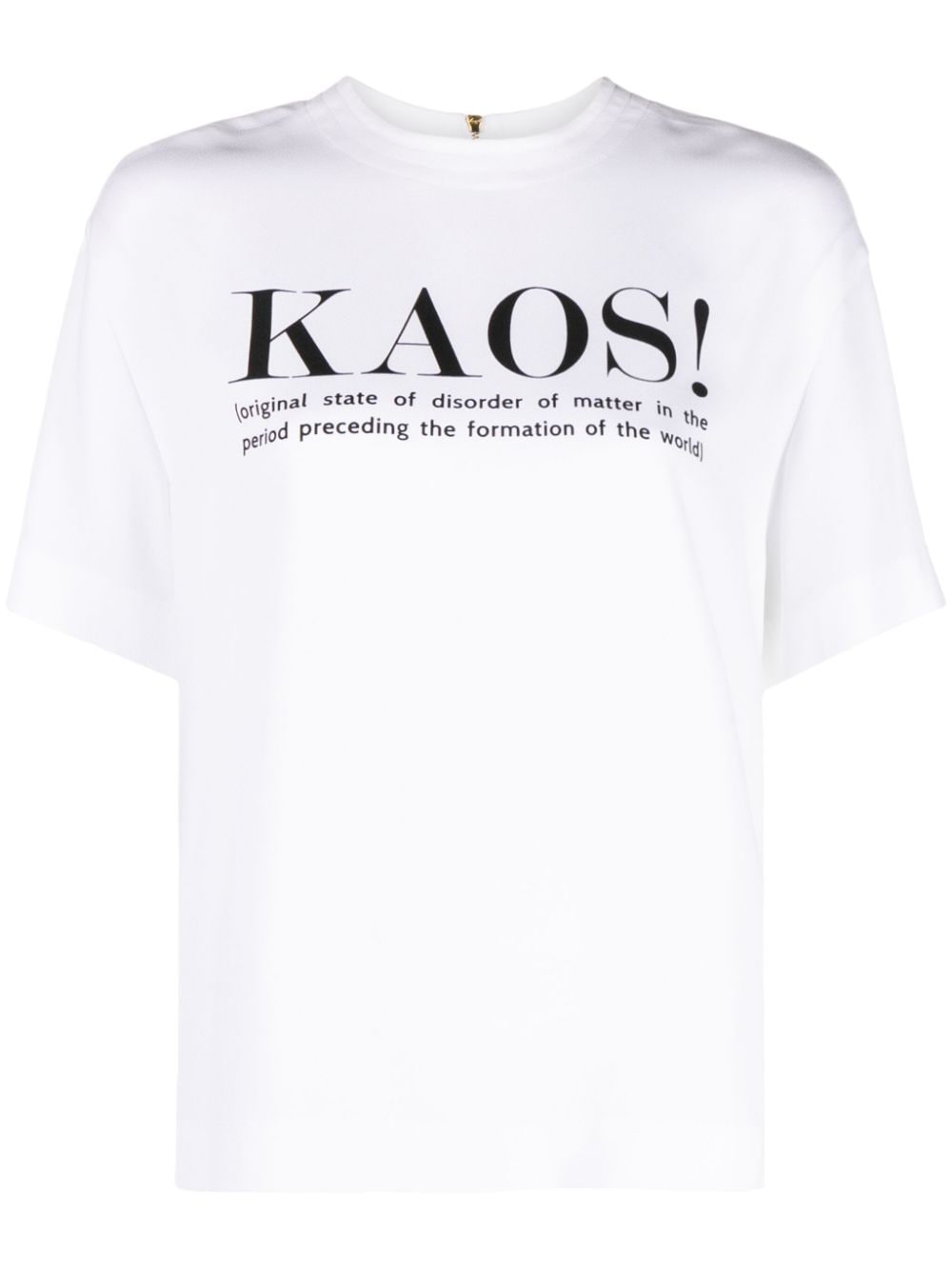 Moschino text-print crepe T-shirt - White von Moschino