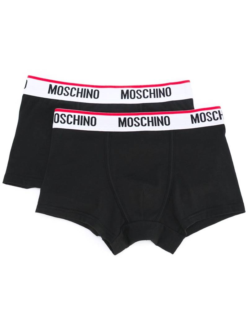 Moschino two-pack logo briefs - Black von Moschino