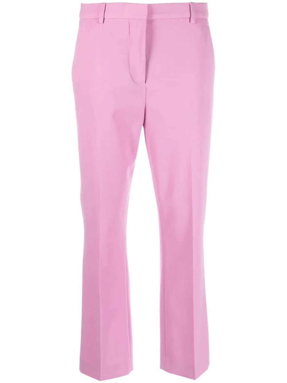 MOSCHINO JEANS virgin wool-blend cropped trousers - Pink von MOSCHINO JEANS