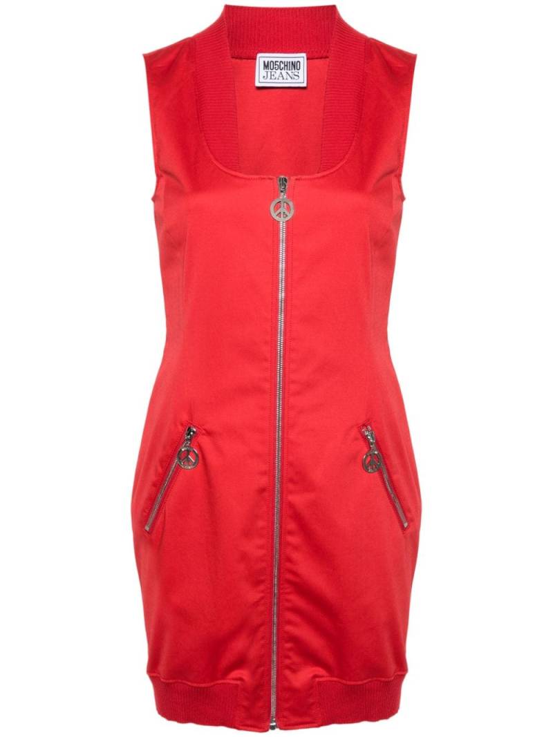 MOSCHINO JEANS zip-up mini dress - Red von MOSCHINO JEANS