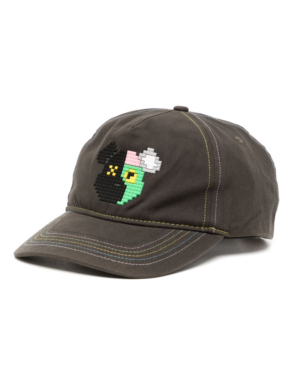 Mostly Heard Rarely Seen 8-Bit 2 Face Bear cotton baseball cap - Green von Mostly Heard Rarely Seen 8-Bit