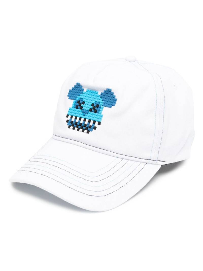 Mostly Heard Rarely Seen 8-Bit Bear Color Stitched baseball cap - White von Mostly Heard Rarely Seen 8-Bit