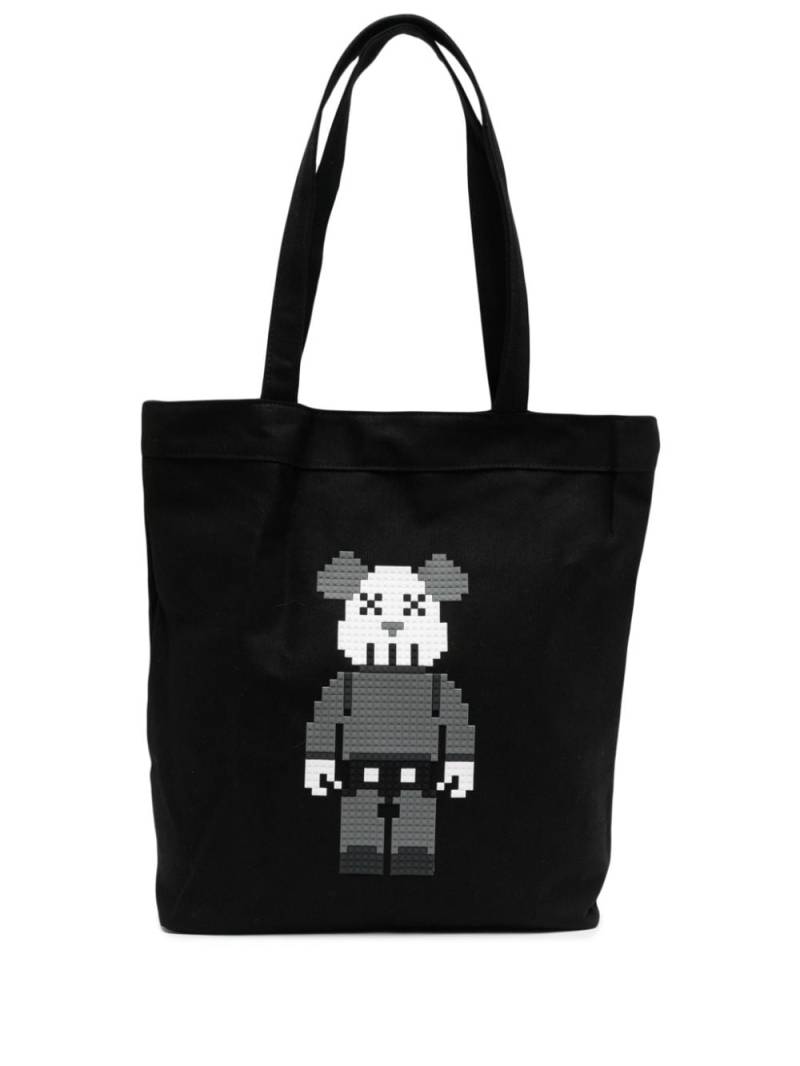 Mostly Heard Rarely Seen 8-Bit Bear cotton tote bag - Black von Mostly Heard Rarely Seen 8-Bit