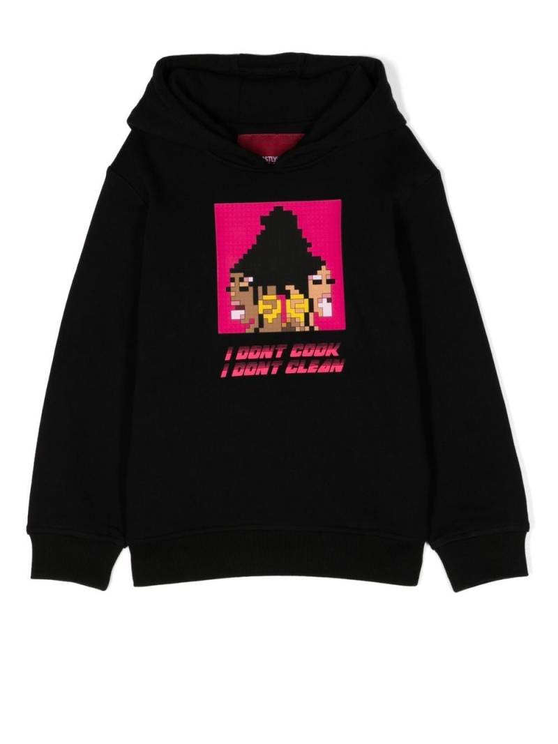 Mostly Heard Rarely Seen 8-Bit Cook & Clean print hoodie - Black von Mostly Heard Rarely Seen 8-Bit