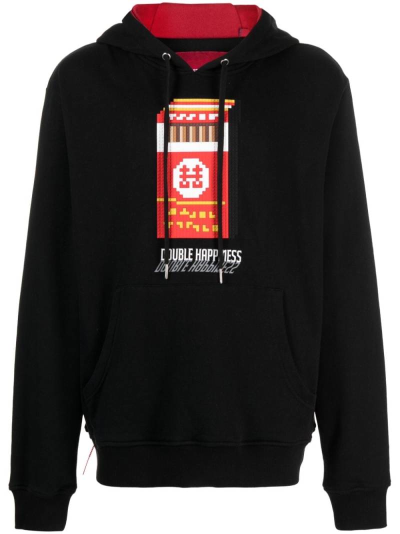 Mostly Heard Rarely Seen 8-Bit Double Happiness cotton hoodie - Black von Mostly Heard Rarely Seen 8-Bit