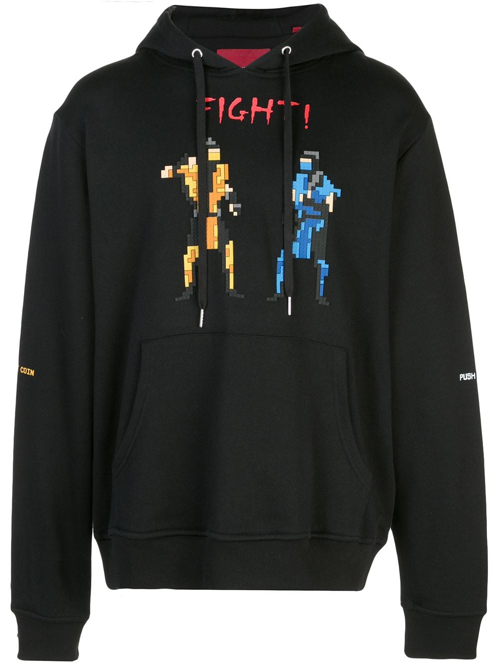 Mostly Heard Rarely Seen 8-Bit Fight! pixelated hoodie - Black von Mostly Heard Rarely Seen 8-Bit