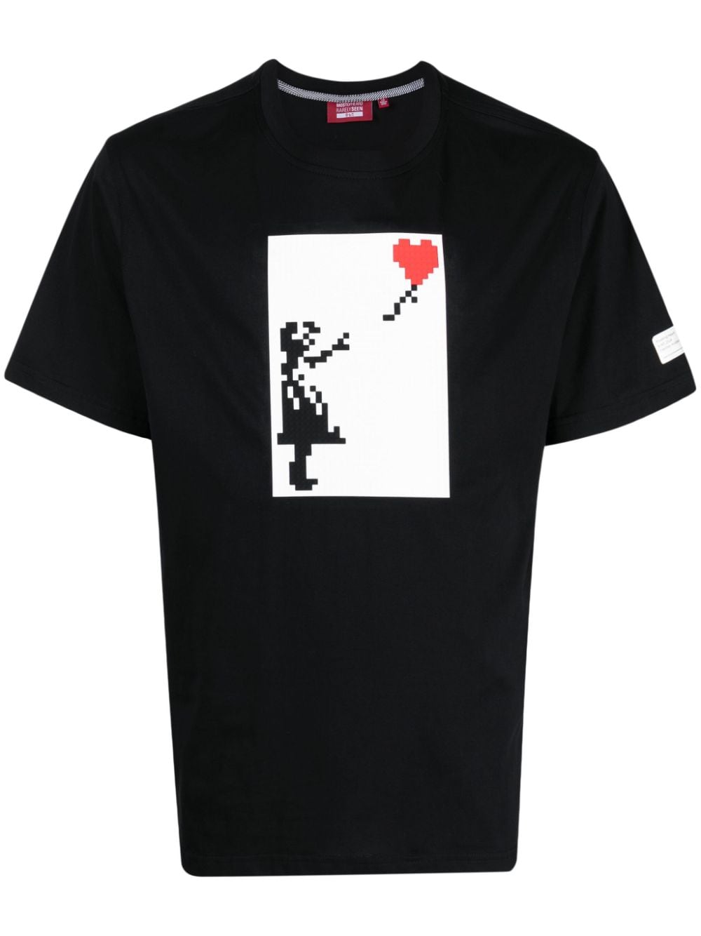 Mostly Heard Rarely Seen 8-Bit Floating Heart cotton T-shirt - Black von Mostly Heard Rarely Seen 8-Bit