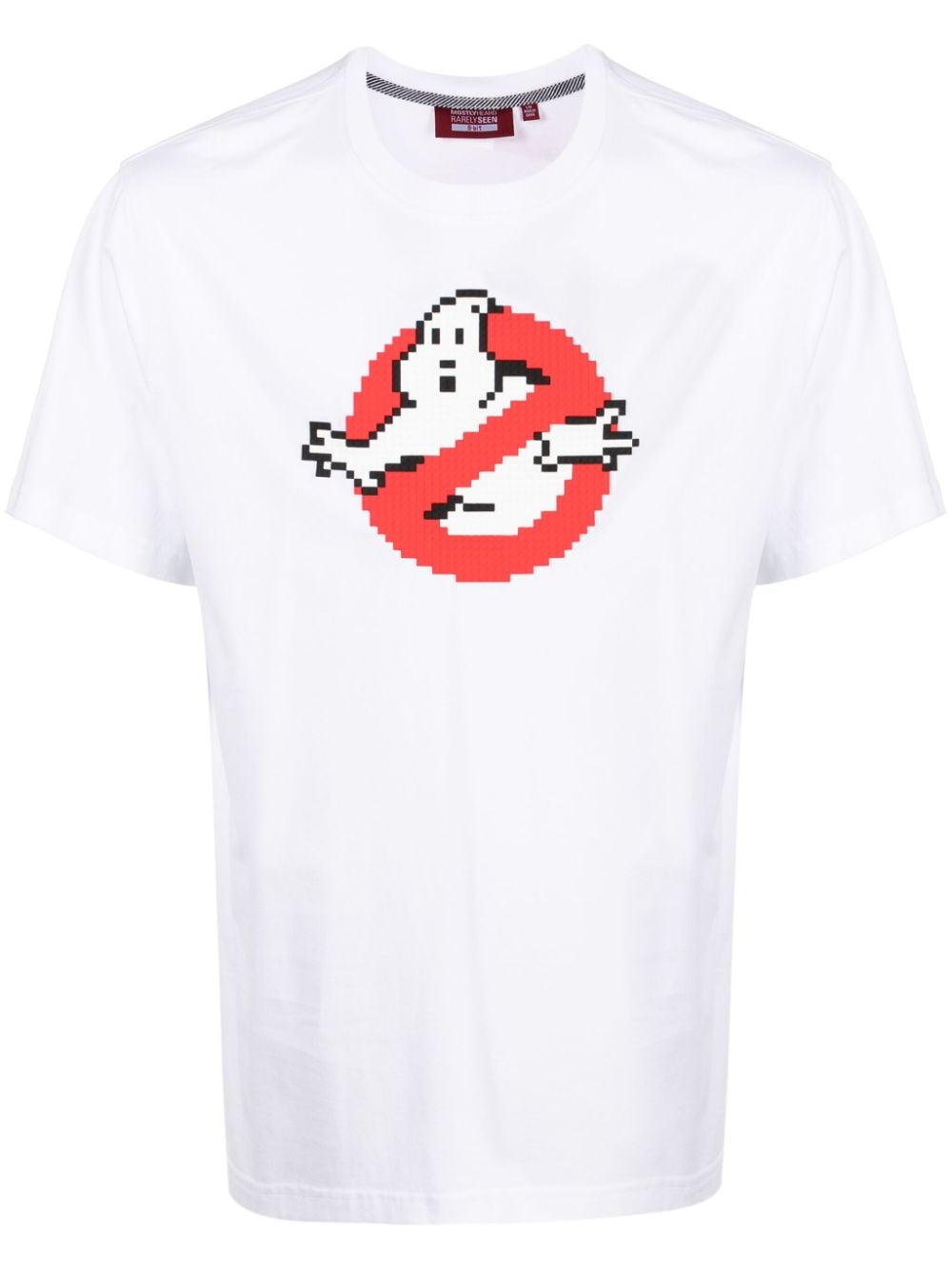 Mostly Heard Rarely Seen 8-Bit Ghost Catcher cotton T-shirt - White von Mostly Heard Rarely Seen 8-Bit