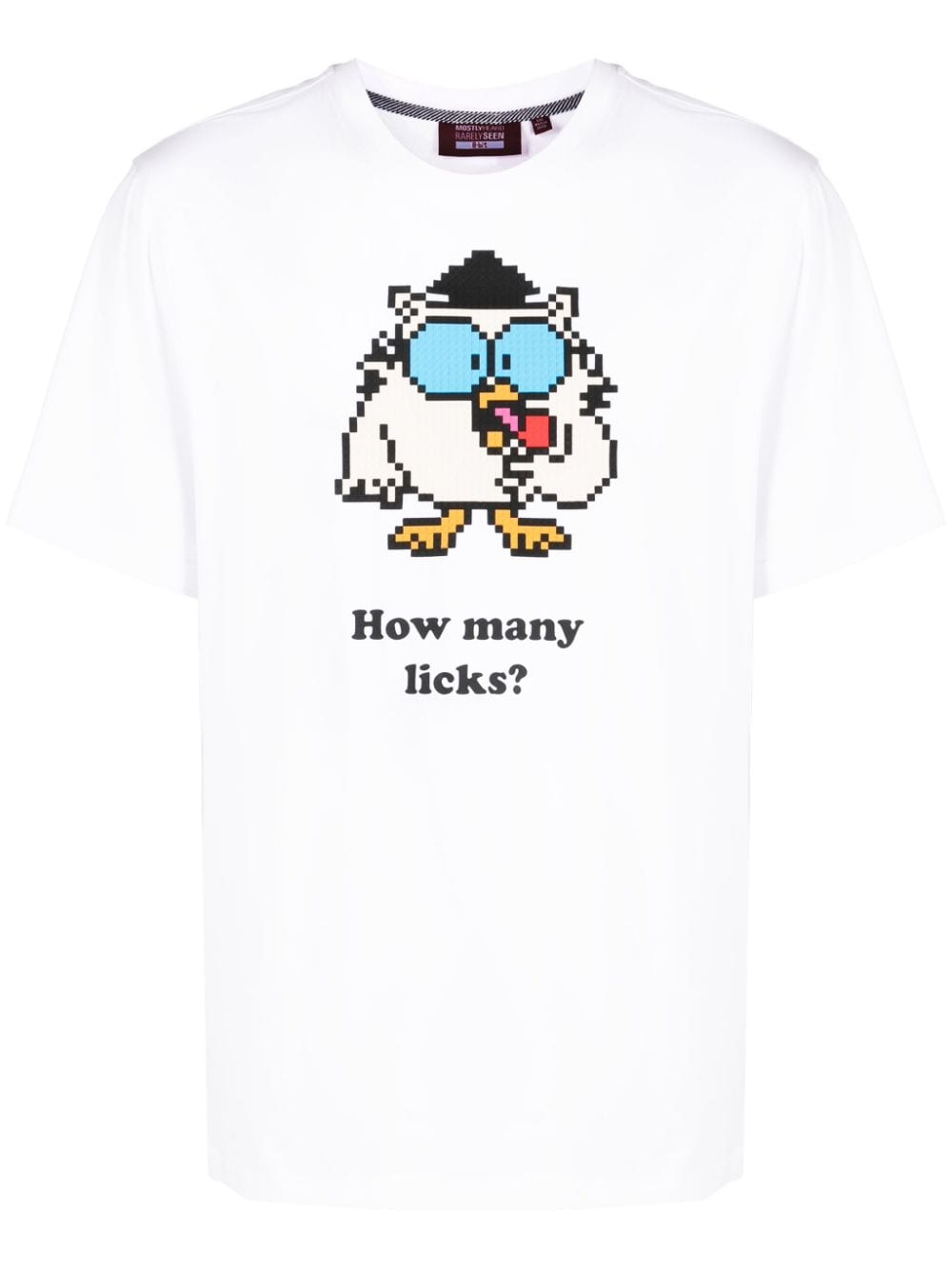 Mostly Heard Rarely Seen 8-Bit How Many Licks cotton T-shirt - White von Mostly Heard Rarely Seen 8-Bit